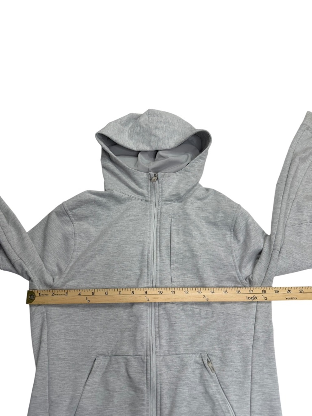 Lululemon City Sweat Full Zip Hoodie Men’s S Heathered Ultra Light Grey - Picture 13 of 15